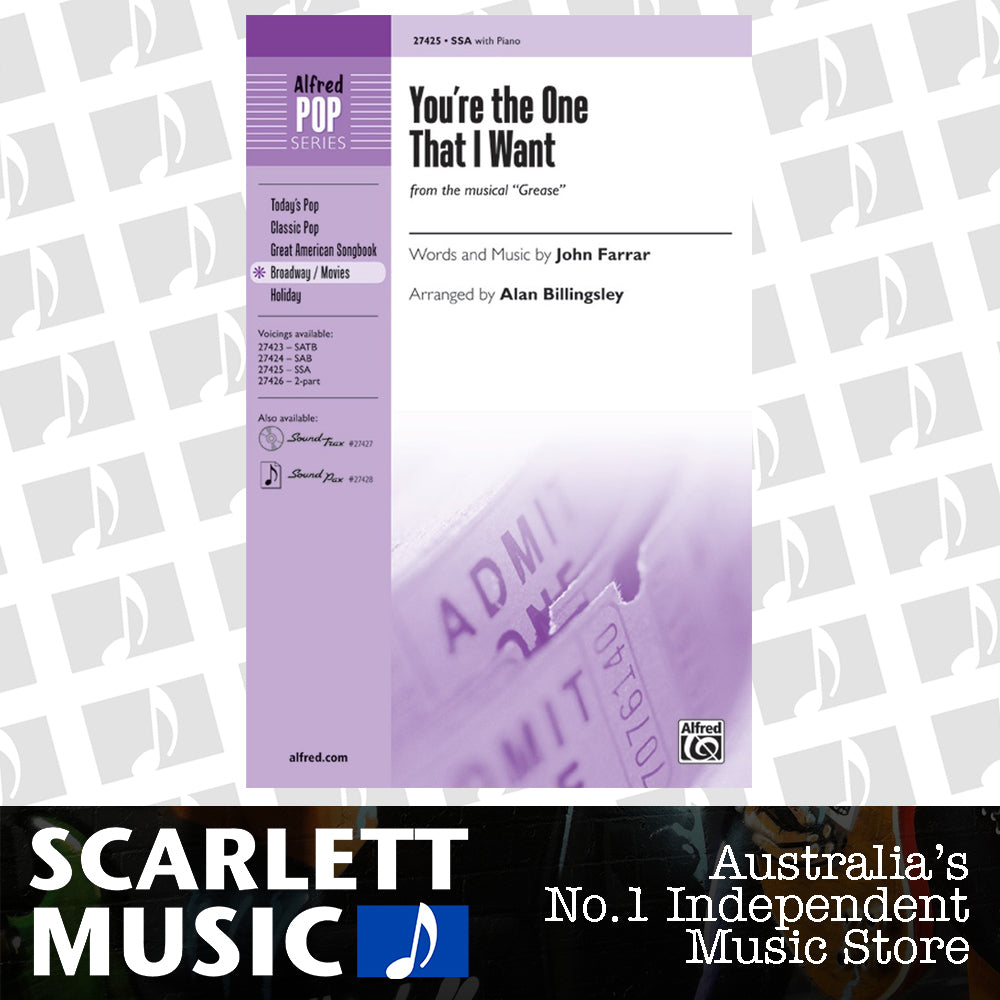 You're the One That I Want SSA Choral Sheet Music — view 2