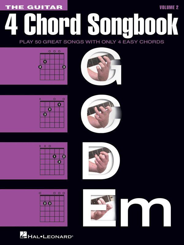 Guitar 4 Chord Songbook Vol 2 G-C-D-Em, 152 Pages, Melody Line, Lyrics & Chords, Hal Leonard