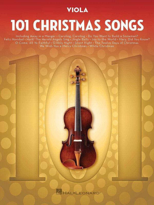 101 Christmas Songs for Viola — Melody Line (Hal Leonard)
