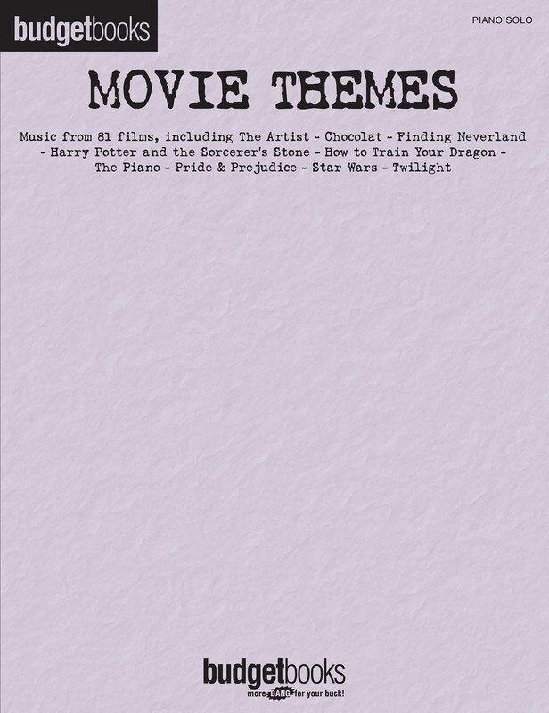Budget Books Movie Themes for Piano Solo, 352 Pages, Hal Leonard