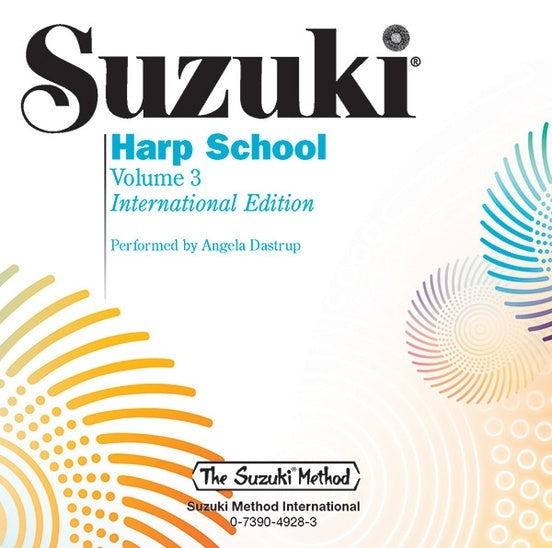 Suzuki Harp School Volume 3 CD - Folk Instrument Sheet Music