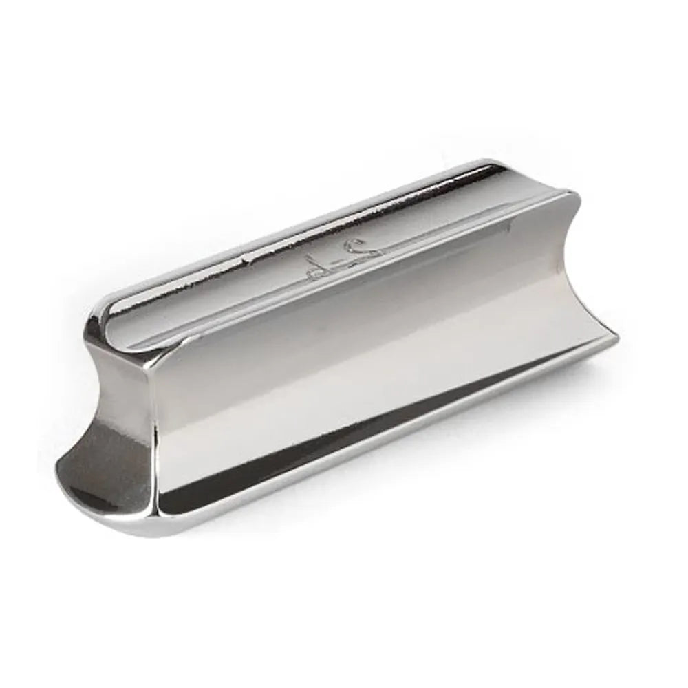 Slide/Shubb-Pearse Steel Bar 81mm - Brass, Chromium-Plated, Hand Polished, For Pedal Steel & Dobro, Unique Contours, Made in USA