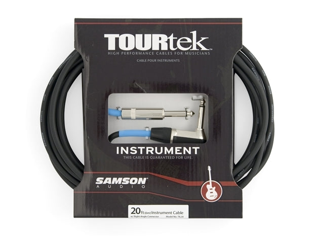 TourTek : TourTek 20' Instrument Cable w/L-Jack (6.10m)