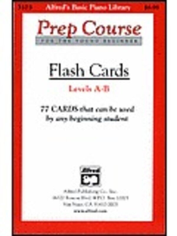 Alfred's Basic Piano Prep Course Flash Cards Levels A & B