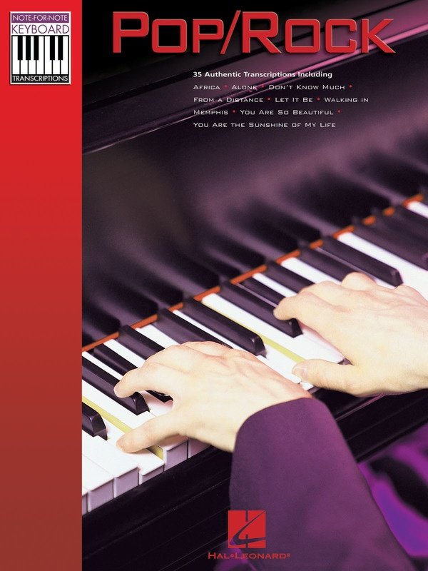 Pop Rock — Note-for-Note Keyboard Transcriptions (Hal Leonard)