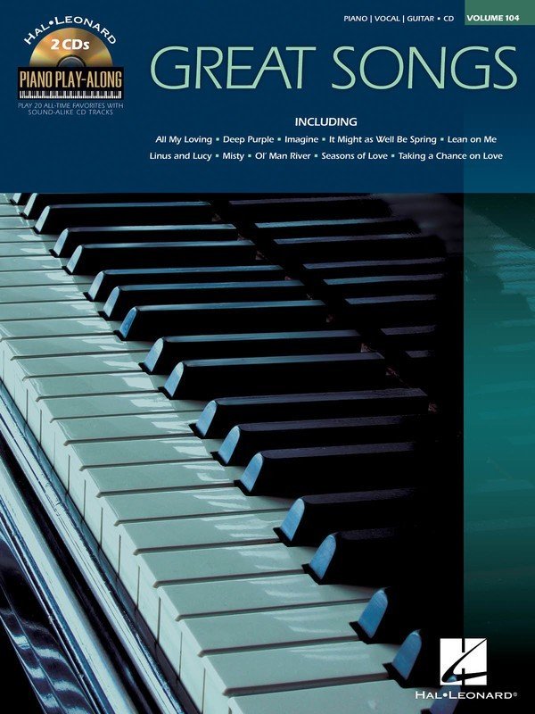 Great Songs — Piano Play-Along Vol. 104, Book/Online Audio (Hal Leonard)