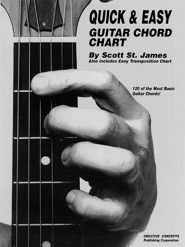 Quick & Easy Guitar Chord Chart (Creative Concepts)
