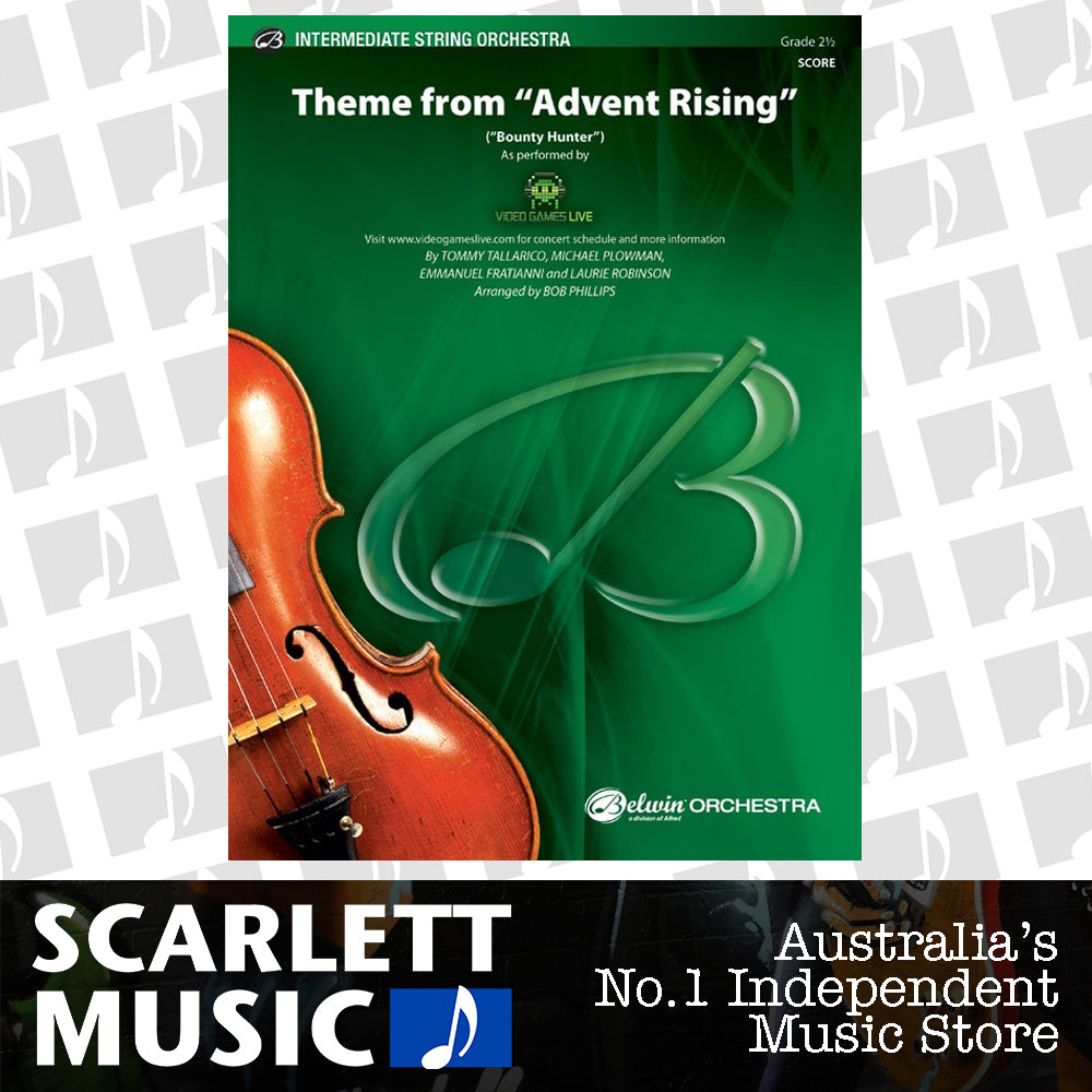 Theme from Advent Rising String Orchestra Grade 2.5 Conductor Score — view 2