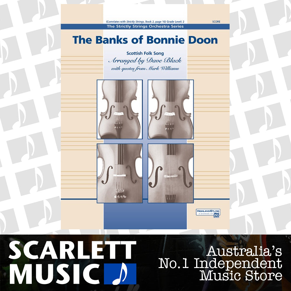 Banks of Bonnie Doon String Orchestra Grade 2 Conductor Score — view 2