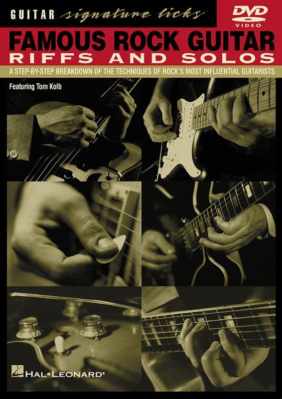 Famous Rock Guitar Riffs & Solos — Signature Licks DVD (Hal Leonard)