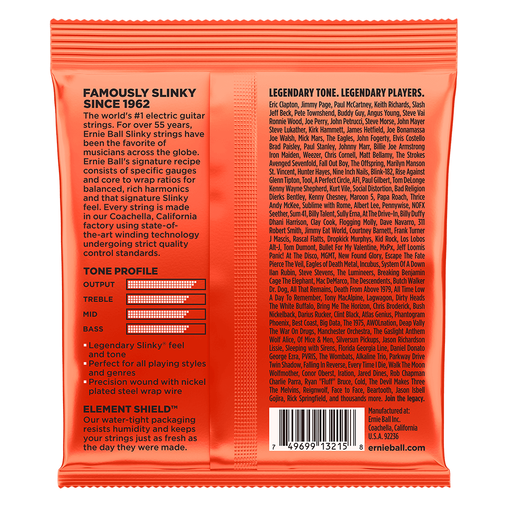 Ernie Ball Skinny Top Heavy Bottom Slinky Nickel Wound Electric Guitar Strings 3 Piece Pack, 10-52 Gauge — view 2