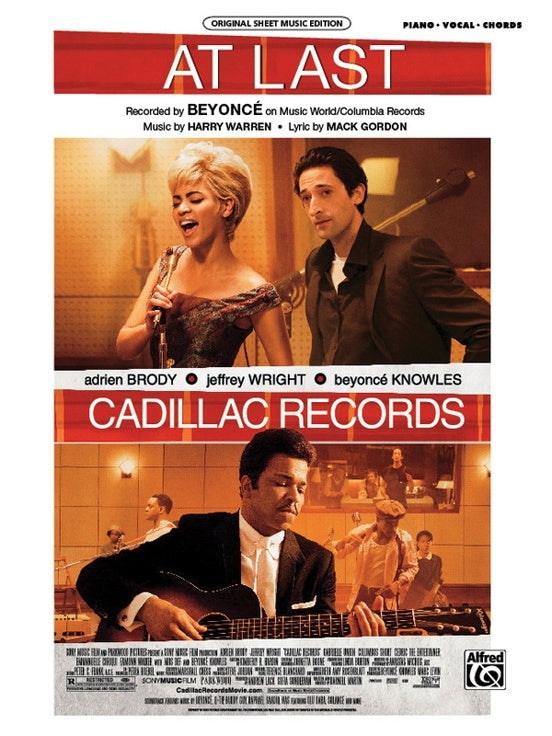 At Last from Cadillac Records PVG Sheet Music