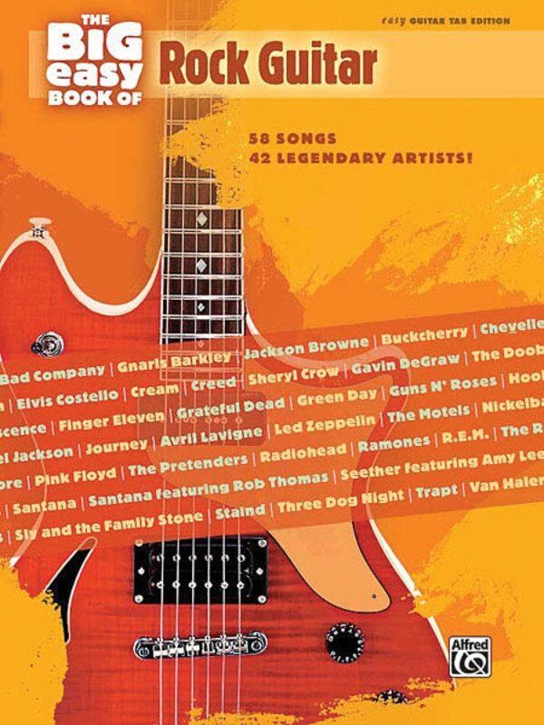 Big Easy Book of Rock Guitar Tab by Hal Leonard - 256 Pages, Easy Guitar, Featuring 58 Rock Songs for Novice and Intermediate Guitarists