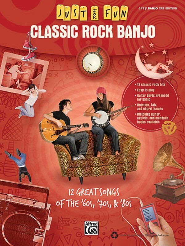 Just for Fun Classic Rock Banjo - 64 Pages, Hal Leonard