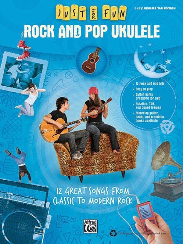 Just for Fun Rock & Pop Ukulele by Hal Leonard - 64 Pages, Melody Line, Lyrics & Chords