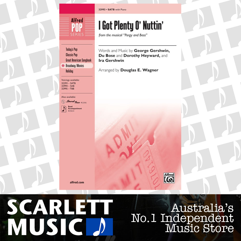 I Got Plenty O' Nuttin' SATB — view 2