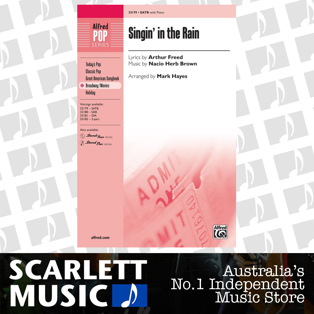 Singin' in the Rain Choral Sheet Music SATB — view 2
