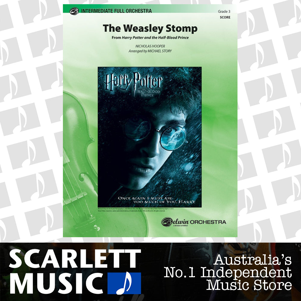 Weasley Stomp from Harry Potter Full Orchestra Sheet Music Grade 3 Score — view 2