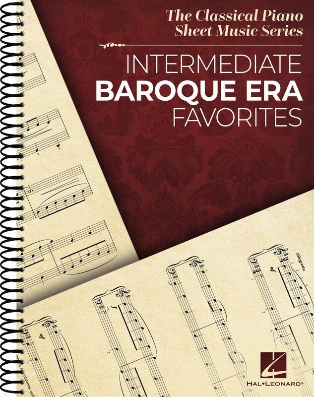 Intermediate Baroque Era Favorites for Piano - Hal Leonard, 88 Pages, Classical Piano Sheet Music Series