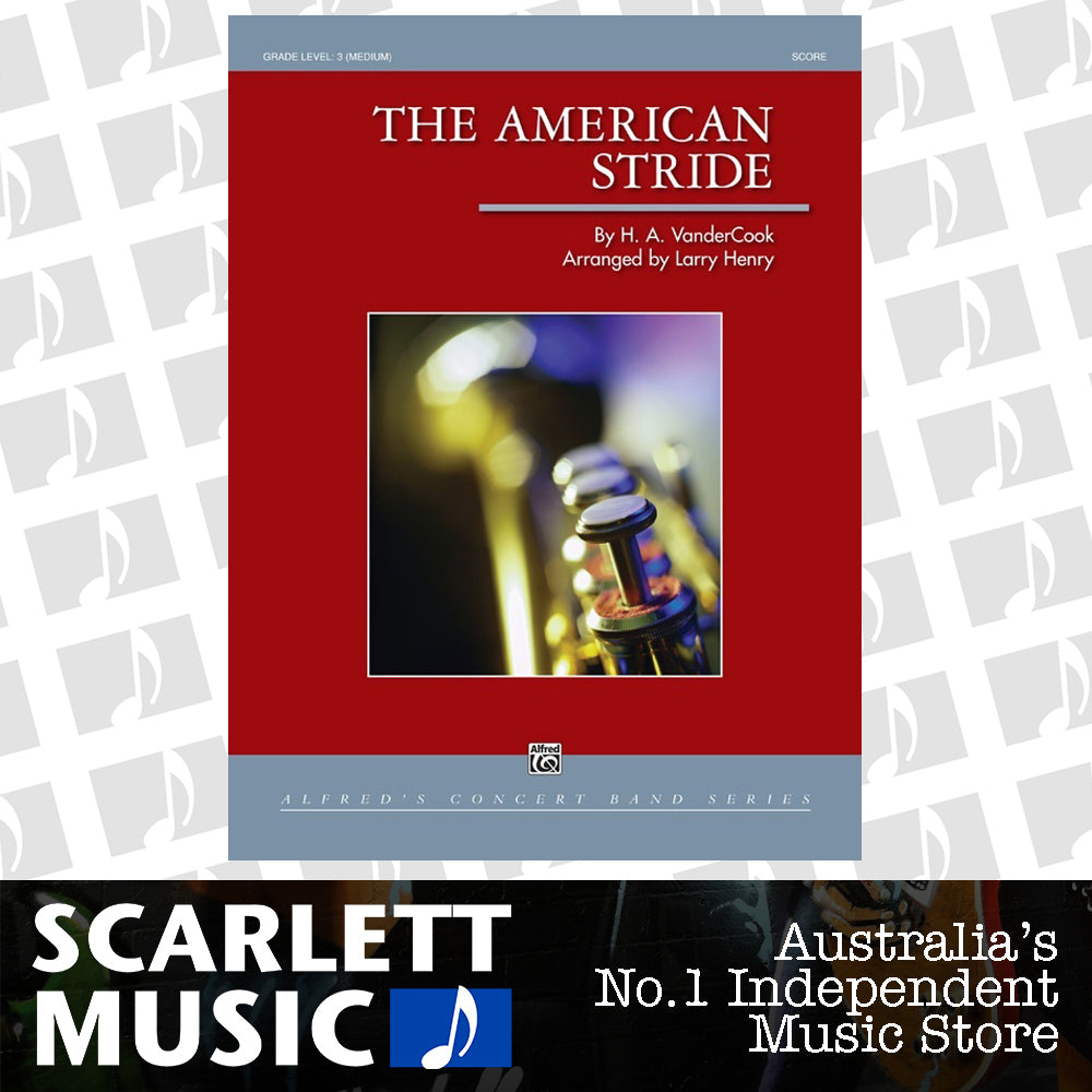 American Stride March Concert Band Sheet Music Grade 3 — view 2