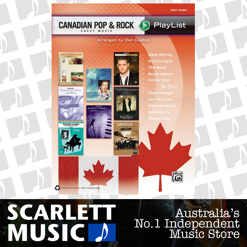 Canadian Pop & Rock Piano Sheet Music Playlist — view 2