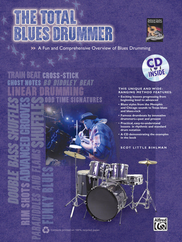 Total Blues Drummer Book and CD for Percussion Sheet Music
