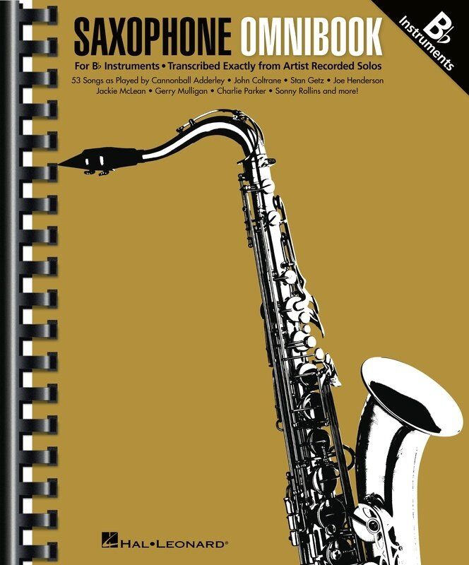 Saxophone Omnibook for B Flat Instruments by Hal Leonard, 280 Pages, Jazz Transcriptions