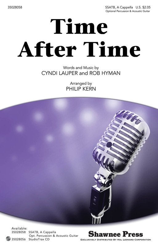 Time After Time SSATB Choral Score by Shawnee Press