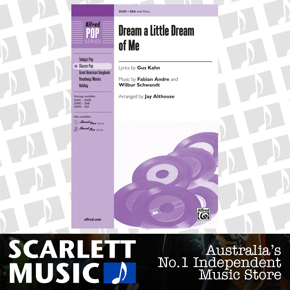Dream A Little Dream Of Me SSA — view 2