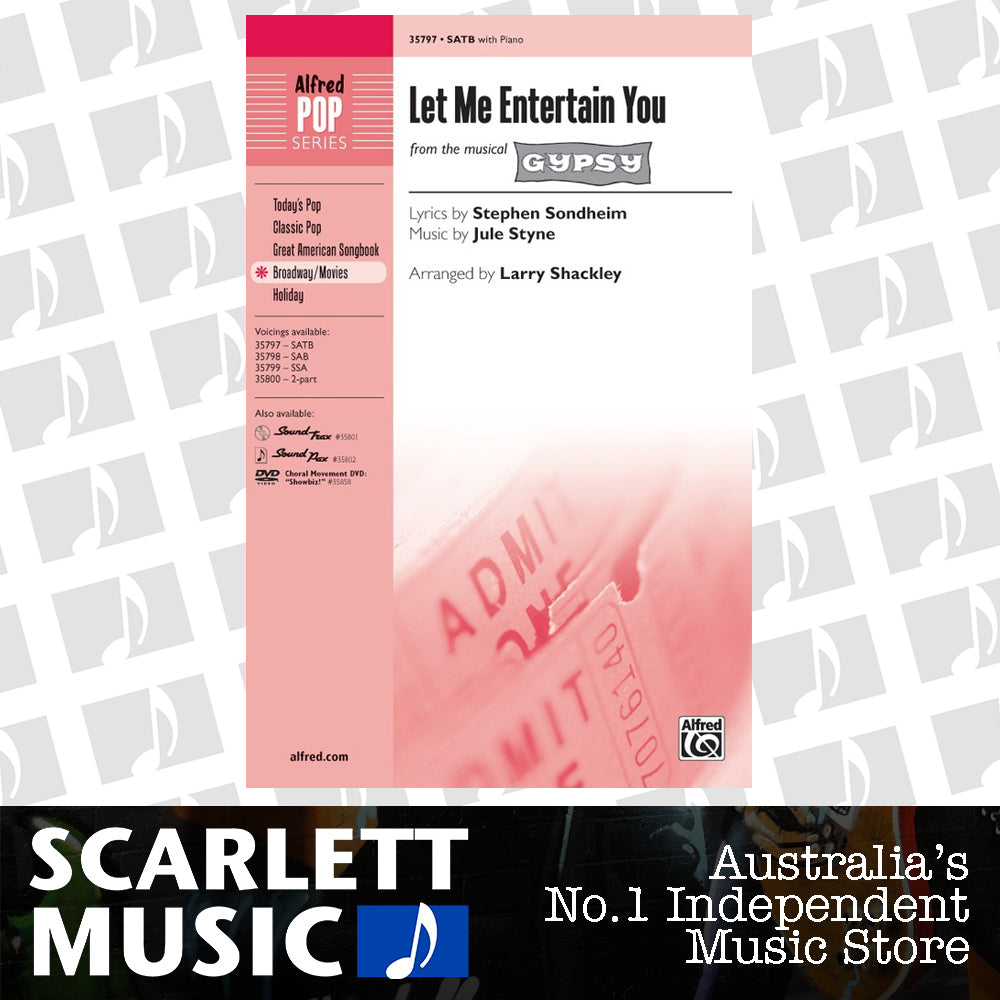 Let Me Entertain You SATB — view 2