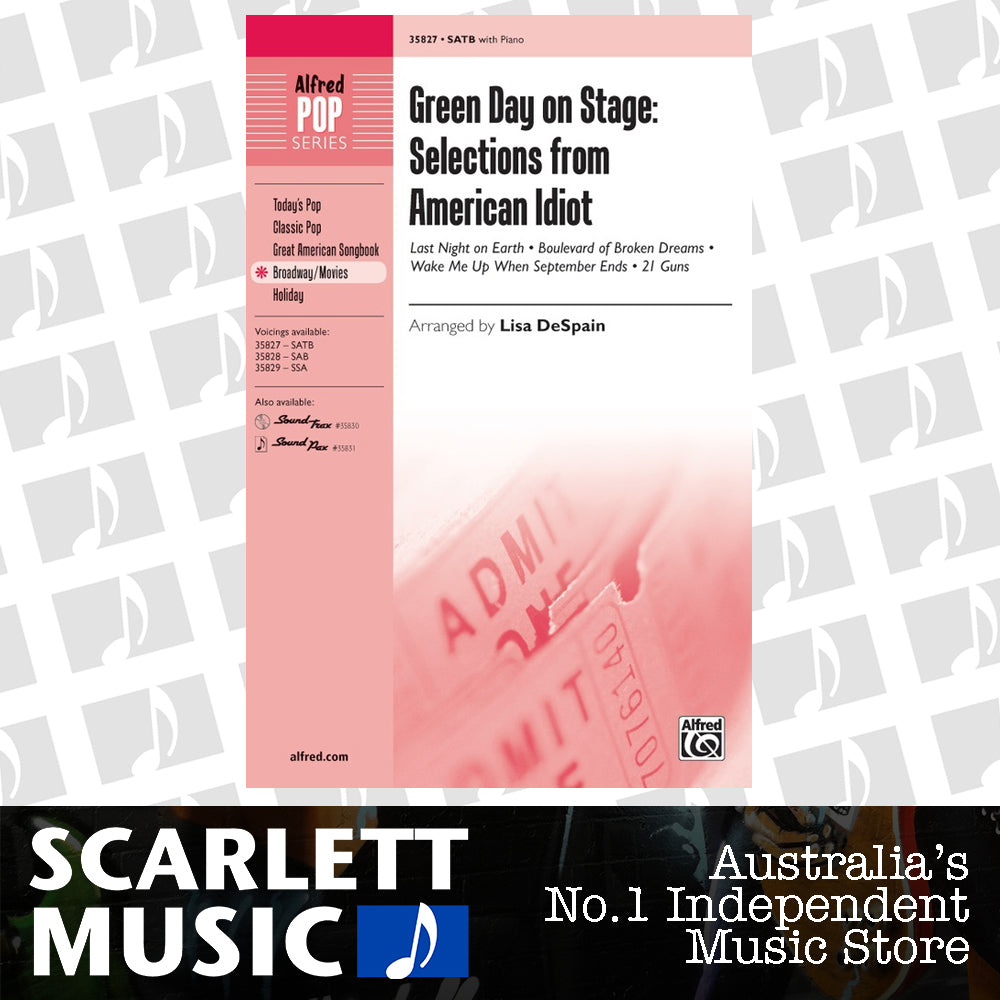 Selections From American Idiot SATB — view 2