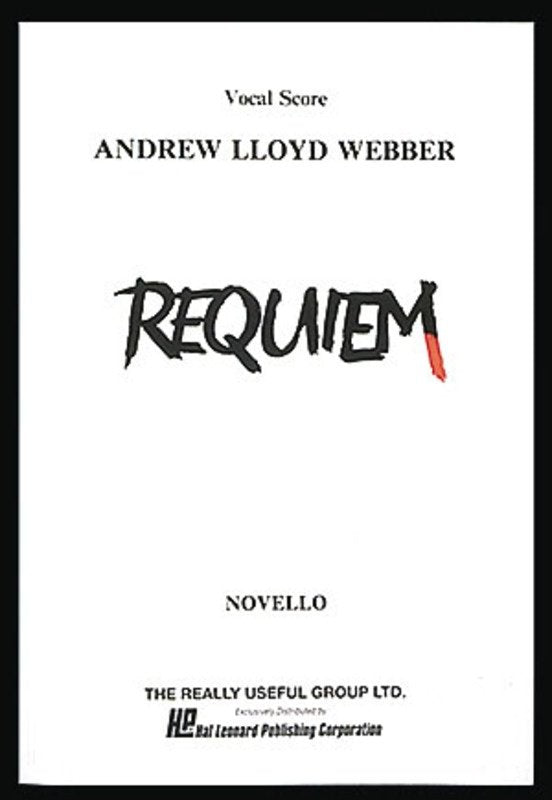 Andrew Lloyd Webber Requiem Vocal Score 80 Pages Hal Leonard Voice Latin English
