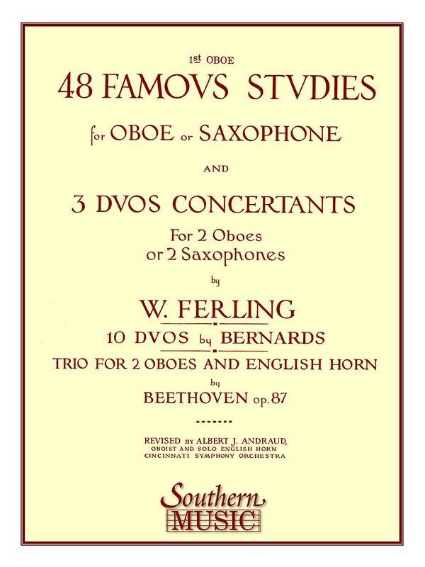 Famous Studies 48 for Oboe and Saxophone with 3 Duos Concertants