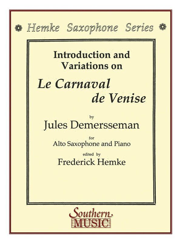 Demersseman - Carnival of Venice for Alto Saxophone and Piano