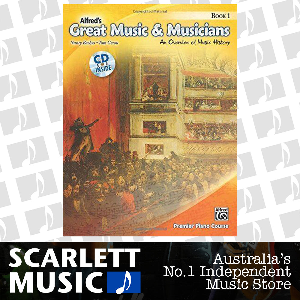 Alfred's Great Music and Musicians Piano Book 1 and CD History — view 2