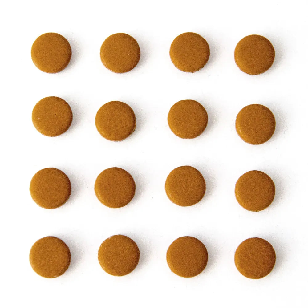 Tan Leather Sax Pad, Full Card 9mm, Regular Felt, Thickness 4 — view 2