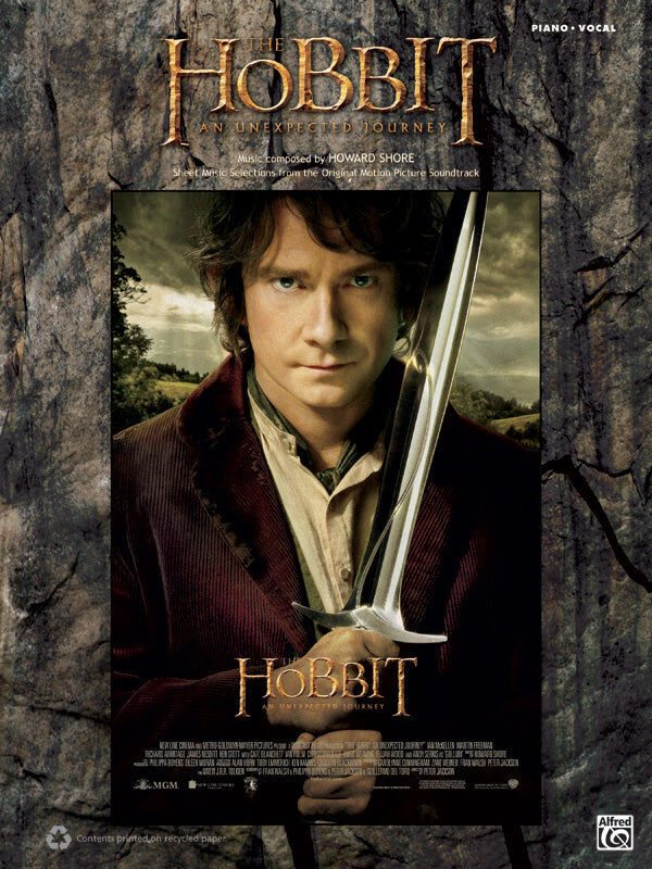 The Hobbit An Unexpected Journey Piano/Vocal Sheet Music Collection