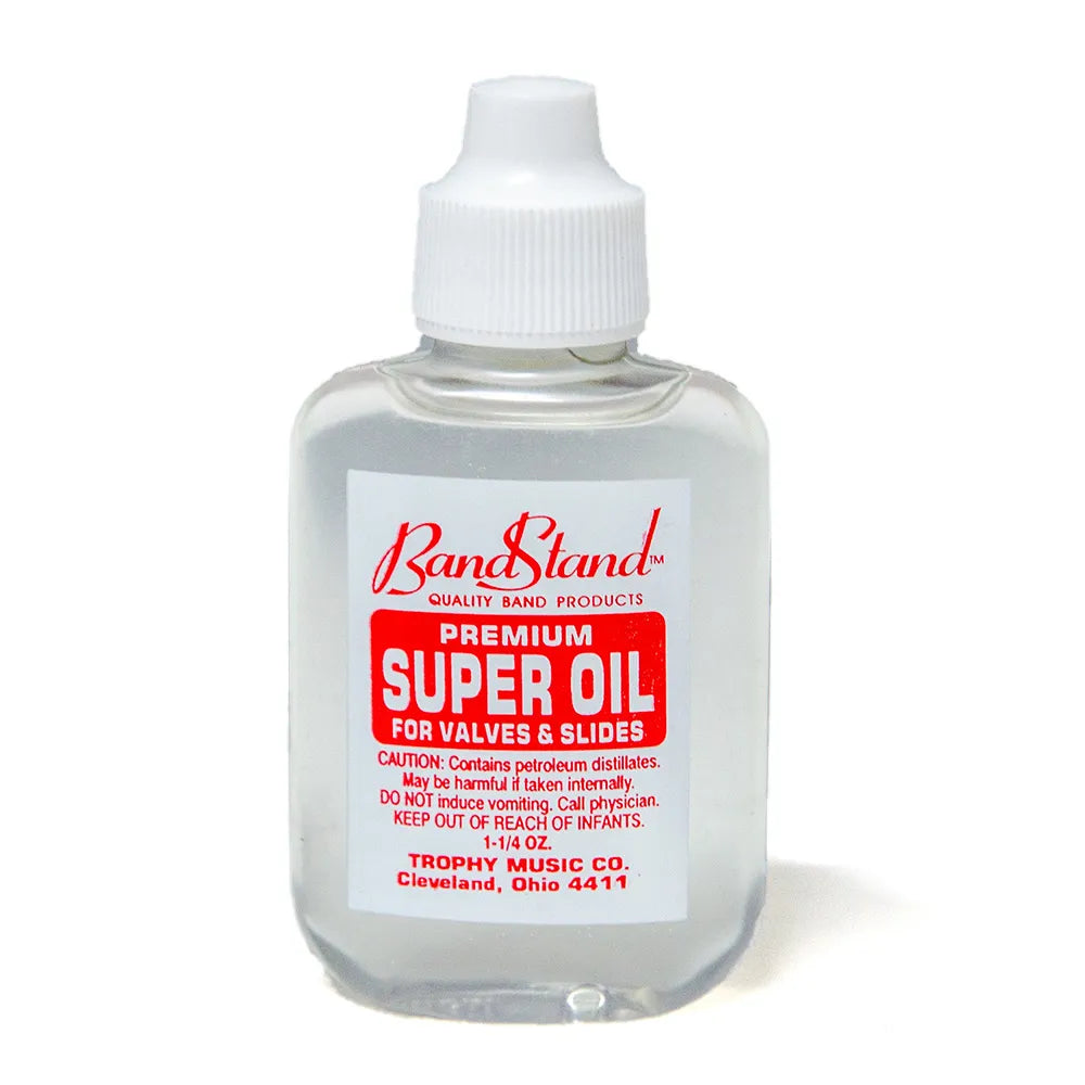 Bandstand Valve Super Oil 1.25 oz - Gum-Free, Odourless, Shatterproof, Leakproof