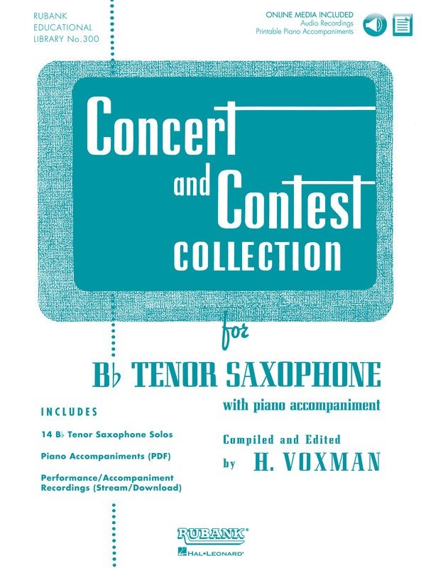 Concert and Contest Collection — Tenor Saxophone, Book & CD (Rubank Publications)