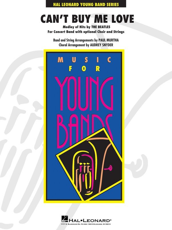 Can't Buy Me Love Medley — Concert Band Grade 3 Score & Parts (Hal Leonard)