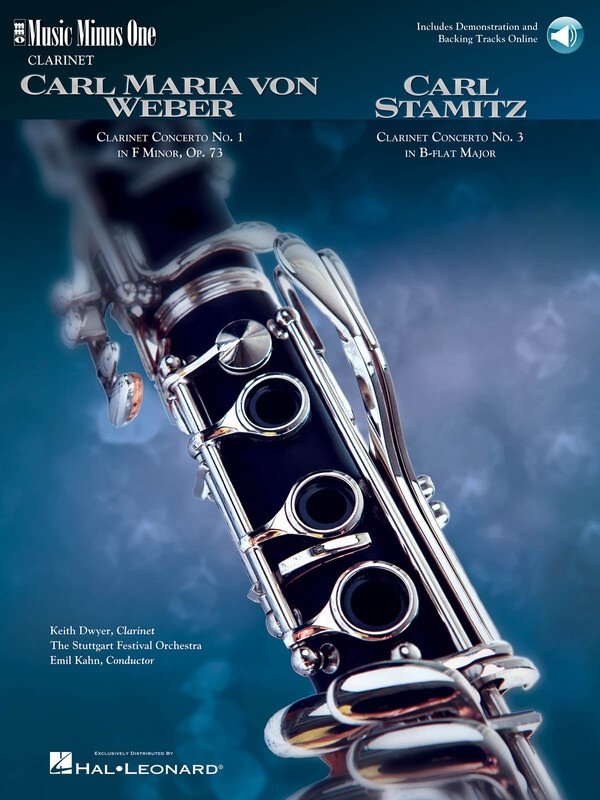 Weber: Concerto No. 1 & Stamitz: Concerto No. 3 — Clarinet Book/Online Audio (Music Minus One)