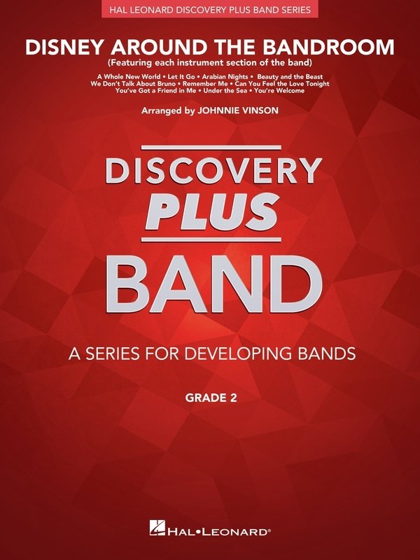 Disney Around the Bandroom — Concert Band Grade 2, Score & Parts (Hal Leonard)