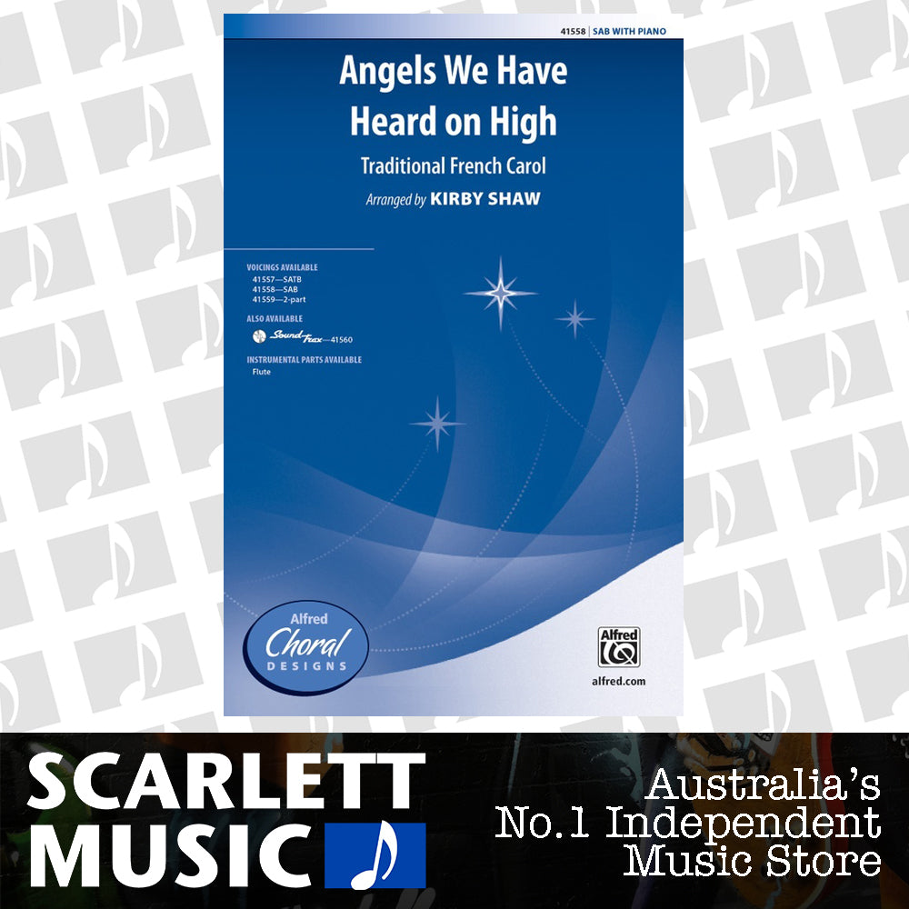 Angels We Have Heard on High SAB Choral Sheet Music — view 2