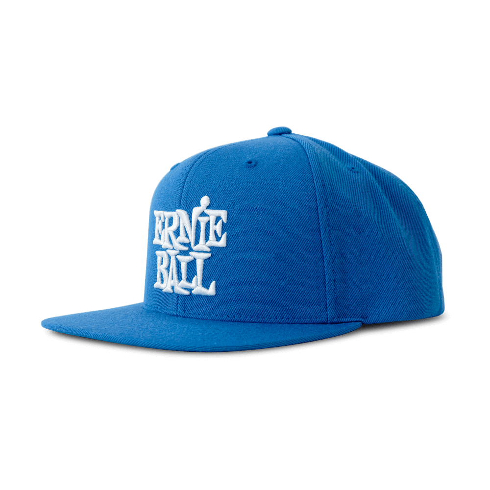 Ernie Ball Blue with White Stacked Logo Hat