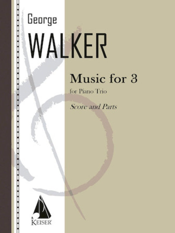 Walker - Music For 3 Piano Trio Score/Parts (Pod)