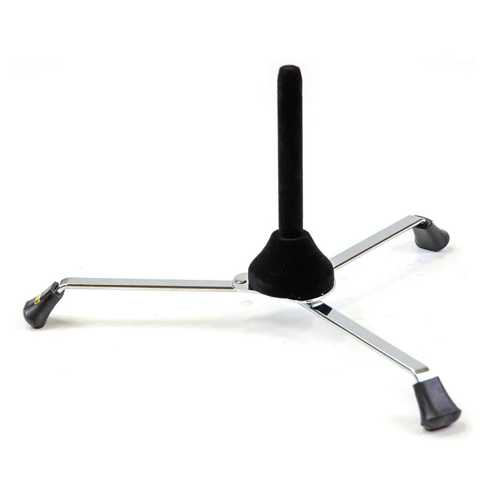 Flute/Clarinet Stand - Chrome-Plated Foldout with Felt Covered Spike
