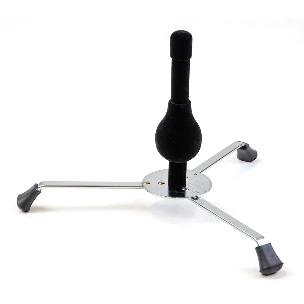 Chrome-Plated Fold-Away Trumpet Stand with Felt Spike