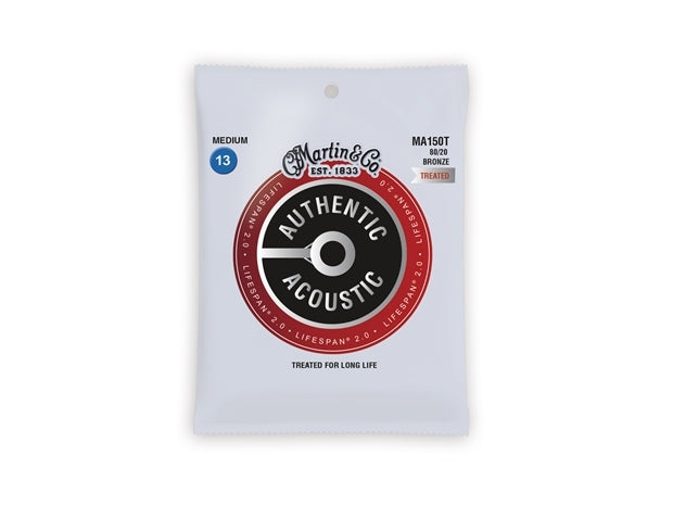 Martin Strings : Martin Authentic Treated Medium 13-56 80/20