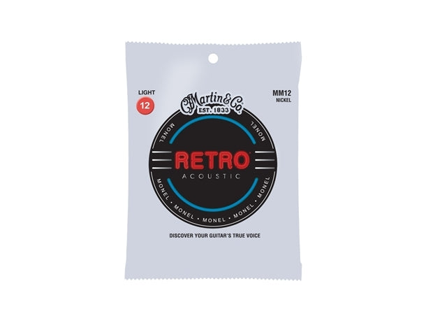 Martin Strings : Martin Retro Strings Light Monel 12-54