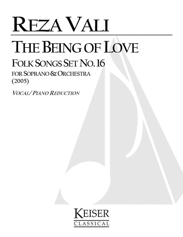Being Of Love Folk Songs Set No 16 Soprano